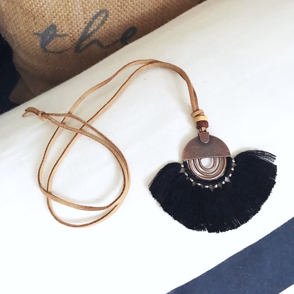Boutique Jewelry - 🎀 NEW • Black Multi- Tassel Boho Necklace •
